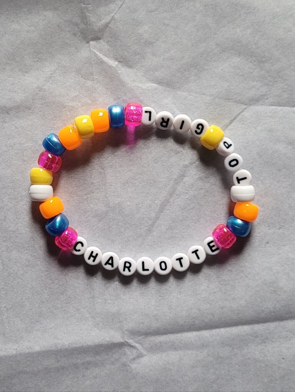 WWE Charlotte Flair Top Girl Bead Bracelet